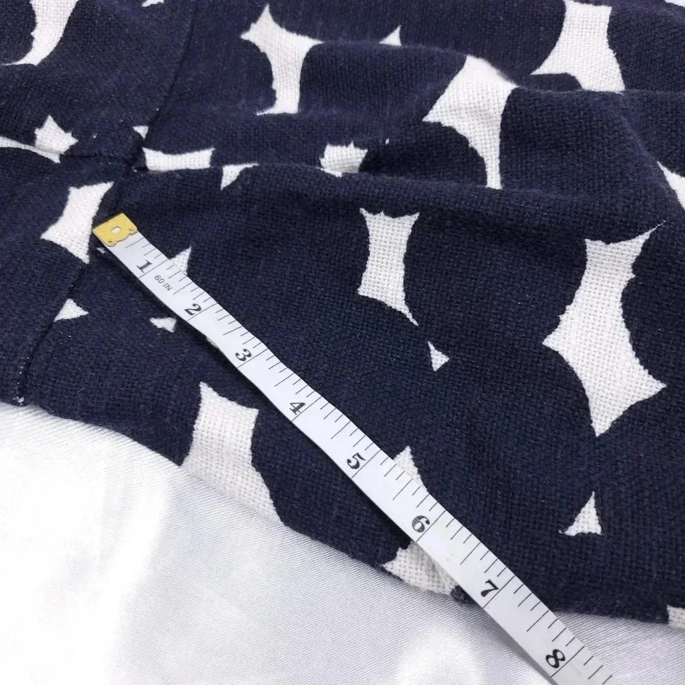 Loft Shift Dress Women's Size 6P Sleeveless Blue & White w/Pockets - Picture 10 of 13